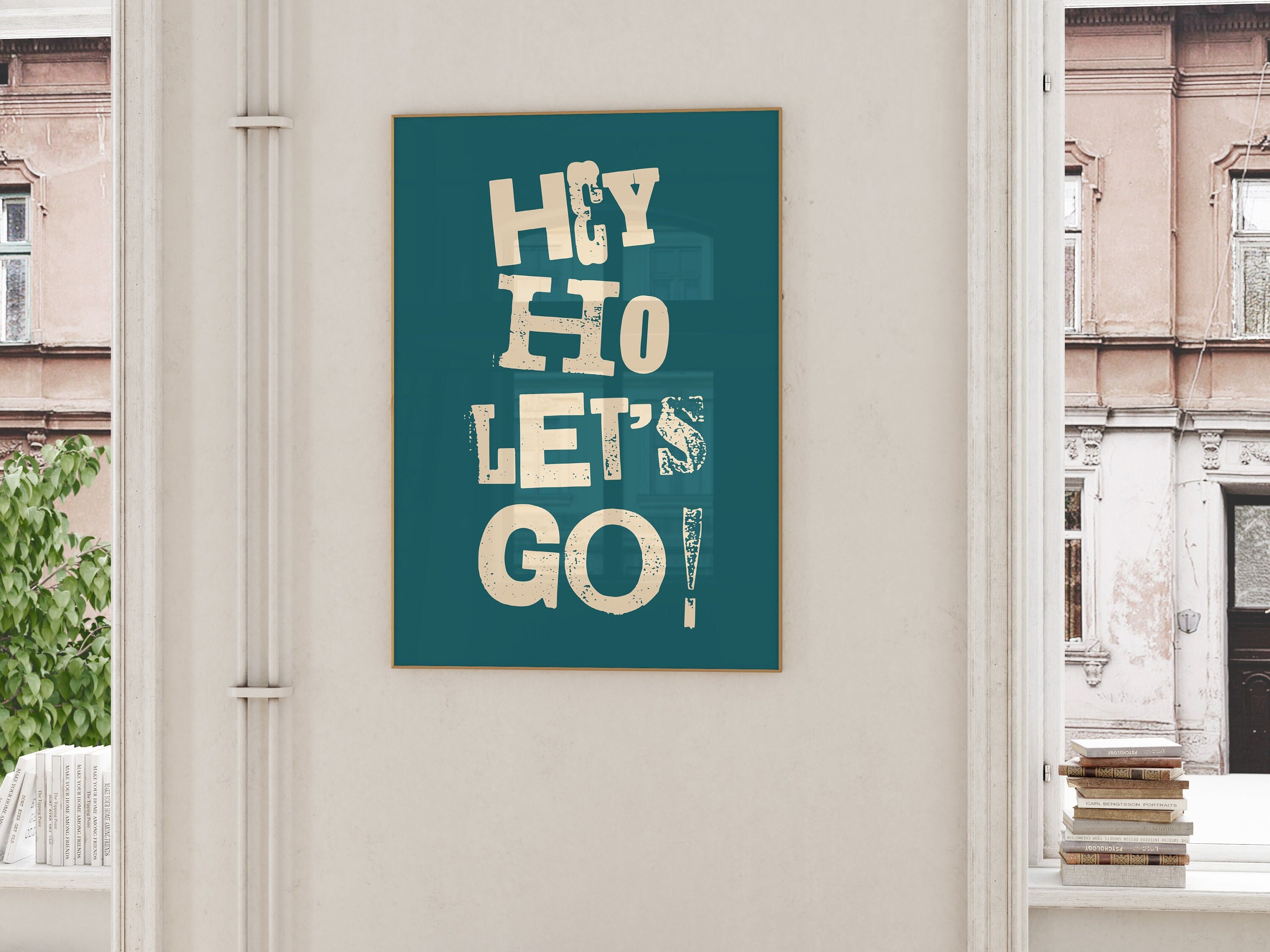 Hey Ho Let's Go Poster | Ramones Poster | Ramones Art Print | Punk ...