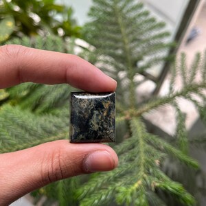 Star Galaxy Jasper Cabochon: Square Kembaba Gemstone (22x25x5 MM)