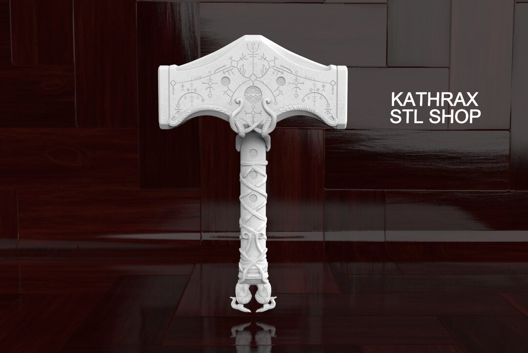Mjolnir 3D Print STL File - Etsy