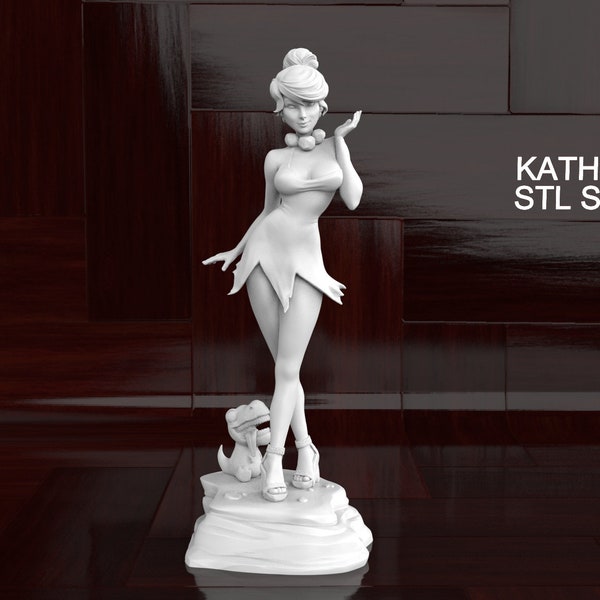 Wilma Flintstone 3D Print STL File