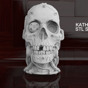 Robot Skull 3D Print STL File