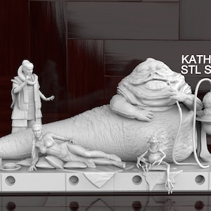 Jabba The Hutt & Princess Leia - STL files for 3D Printing