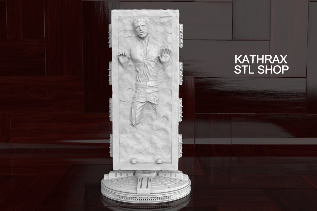 Han Solo in Carbonite Star Wars 3D Print OBJ File - Etsy
