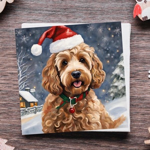 Cockapoo Weihnachtskarten 10er-Pack Grußkarten mit Standardumschlägen