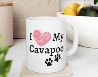 Cavapoo Mug | 'I Love My Cavapoo' Coffee Mug, Dog Lover Gift