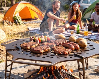 Abnehmbarer Grill von D!Maker. Grill, CNC-gefräst, Plasma, DXF-Datei. Digitales Produkt, kein physisches Gerät.