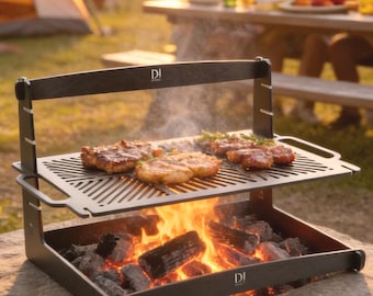 Detachable BBQ_04_D!Maker grill. CNC, plasma. Grill. PDF, IGS, PDF. Digital item, not physical.