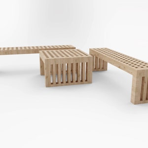 2"x4" slat bench plans. Assembly plans. DIY, DIY.