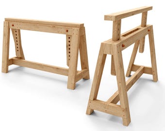 Easel 01, sawhorse, DIY, DXF, CNC, DIY. Plans. Blueprints. Digital item, not physical.