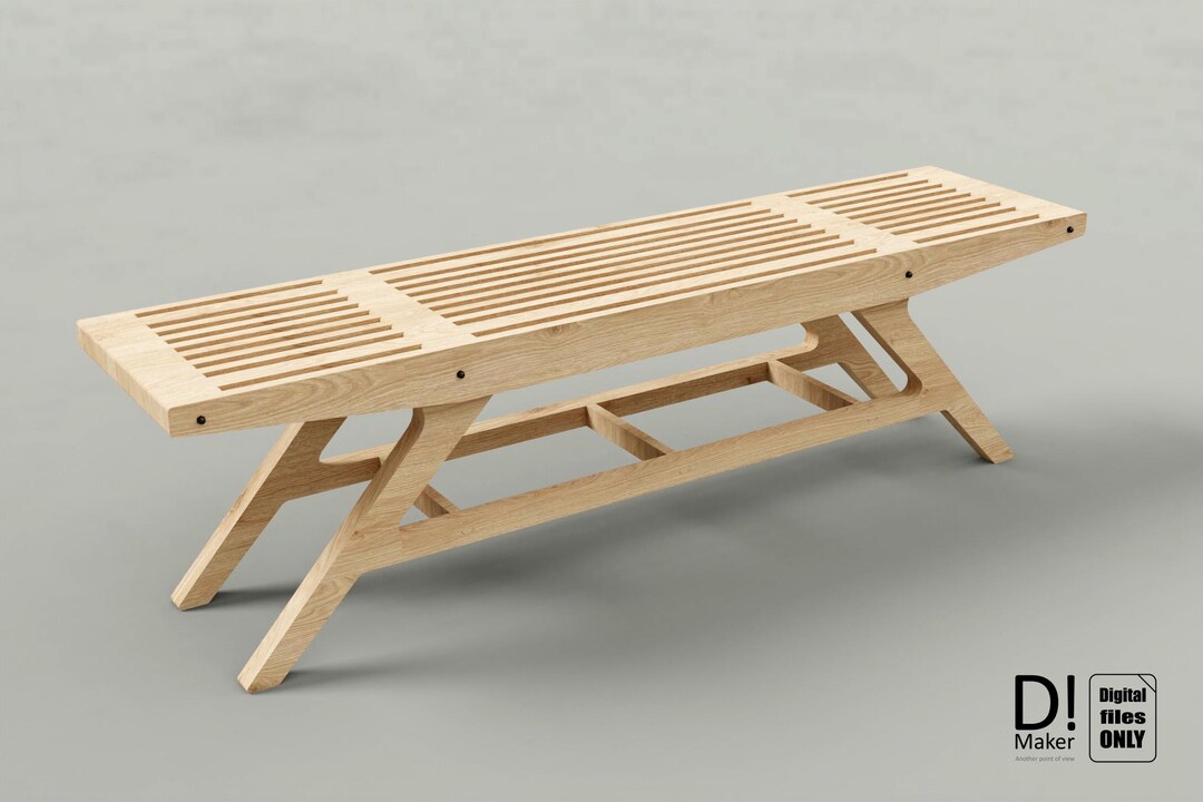 Banco Plywood. Archivos DXF Para Corte CNC. Archivos Digitales, No Es ...