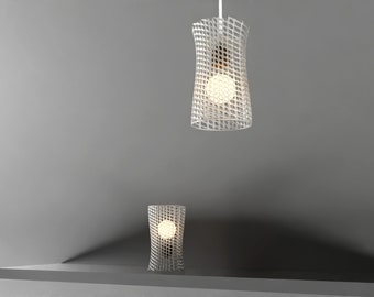 Pendant lamp and table lamp in one. STL file for 3D printing.