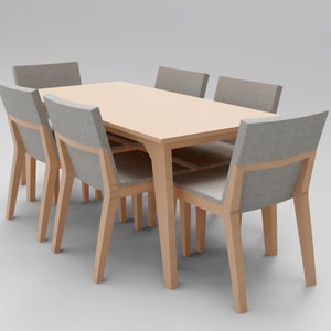 Dining table 03. DXF. Plywood, CNC, router. Diy. image 3