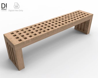 Progetto per una panca a doghe da 5x10 cm. Istruzioni di montaggio. Fai da te. Articolo digitale, non fisico.