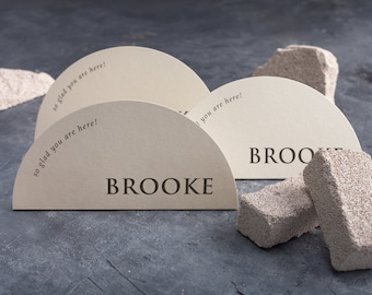 Name Cards Wedding — Modern Script Place Cards, Custom Guest Seating Cards