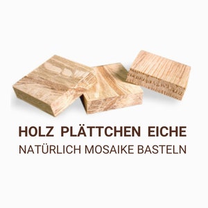 100 pezzi. Piastrelle in legno naturale per lavorazioni a mosaico