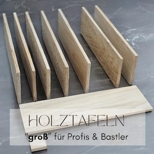 Oak boards and plates | As a breakfast board | Coaster | Name plate | Coat rack | Picture holder | Custom dimensions for DIY