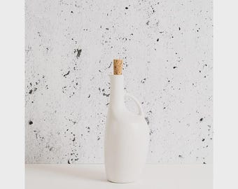 Bottiglia olio 100cl Canard in gres smaltato fatta a mano – contenitore design per olio aceto sciroppi