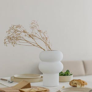 Handmade Terracotta Ceramic Vase – Modern Brushed Clay Sculptural Decor | Alcobaça Minimalist Floral Vessel