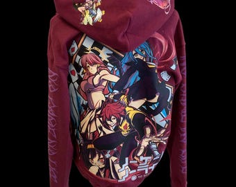 No Game No Life Sora and Shiro Zip Hoodie Unisex Sizes
