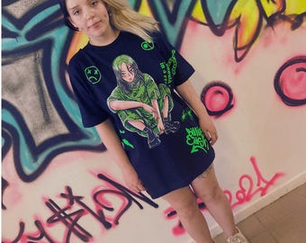Fan Girl Merch Shirt Neon Anime Style
