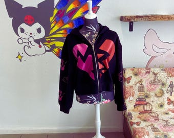 Broken Heart Stoner Kitty Zipper