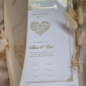 Nikkah Zertifikat DinA4 | Aisha