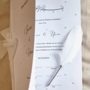 Nikkah-Zertifikat | Klappzertifikat | Asiyah