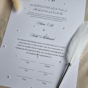 Nikah Nikkah Zertifikat | Perlen