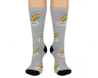 Autism Awareness Crew Socks (Grey)
