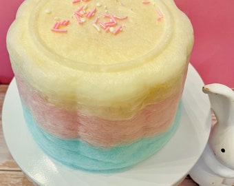 Easter Cotton Candy Cake
