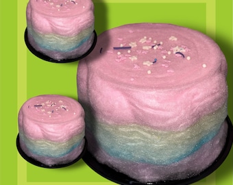 Custom Cotton Candy Cake