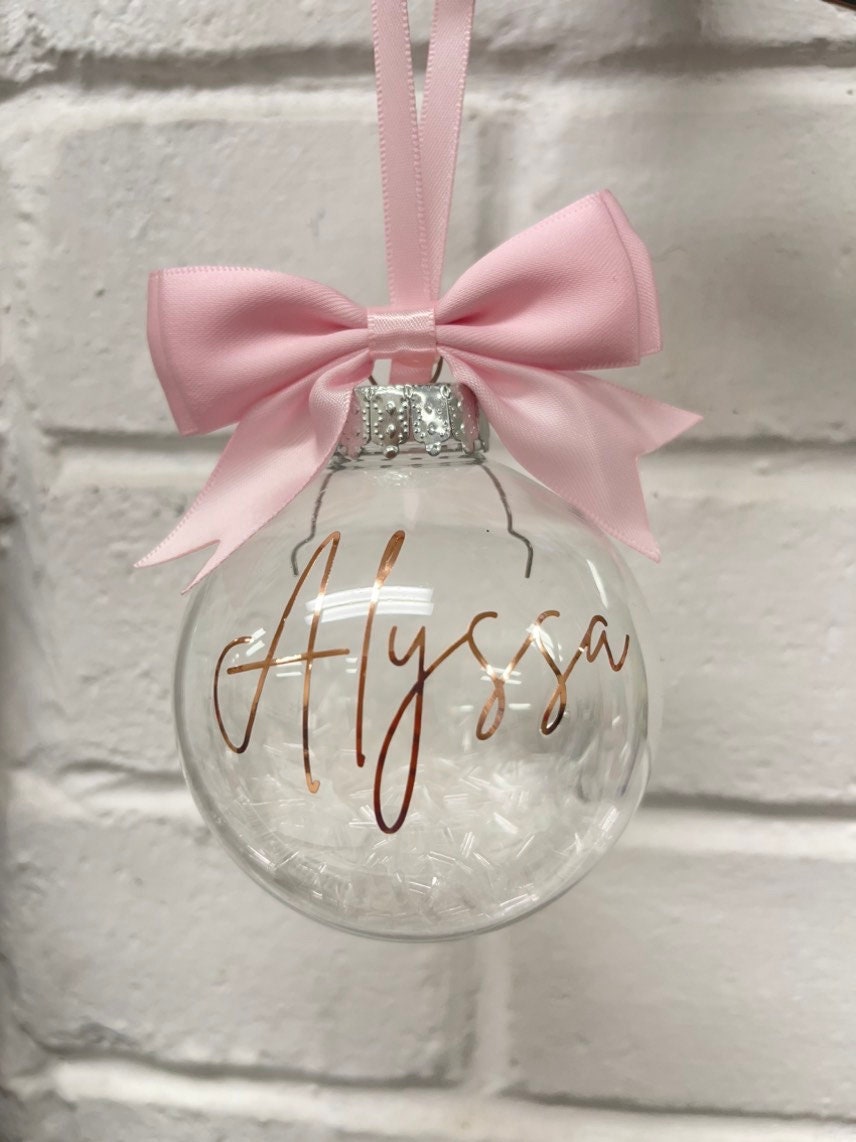 Personalised Christmas Bauble - Etsy UK