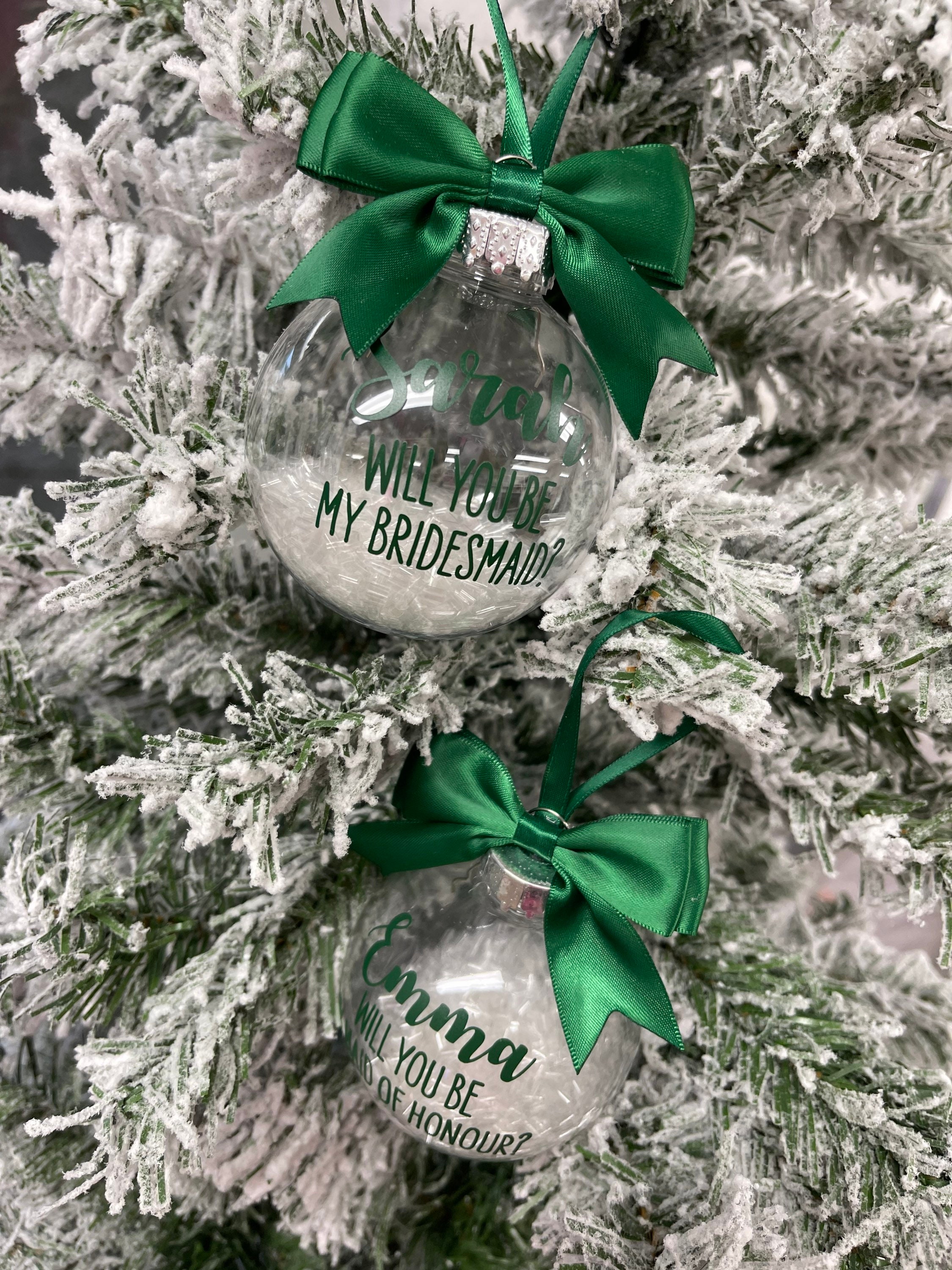 Personalised Christmas Bauble - Etsy UK