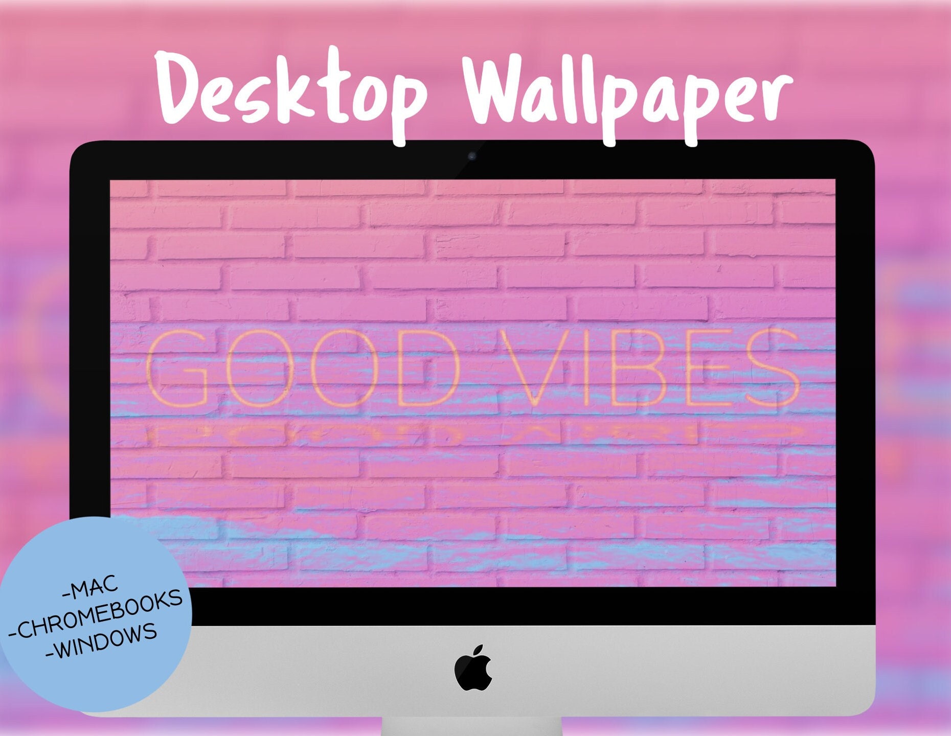 Desktop Wallpaper | Laptop Wallpapers | Neon Backgrounds for Computer | Wallpaper Desktop | Screensaver | Girly Wallpaper for Mac