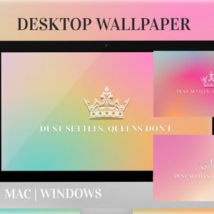 Royalty Wallpaper Desktop Computers | Gradient Laptop Wallpapers | Queen Wallpaper | Windows Desktop Aesthetic | IMAC IPAD Backgrounds