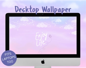 Desktop wallpapers Purple | Clouds Laptop Backgrounds | Blue Sky Desktop Wallpaper | Cute Mac Wallpaper | Chromebook Wallpaper | Purple