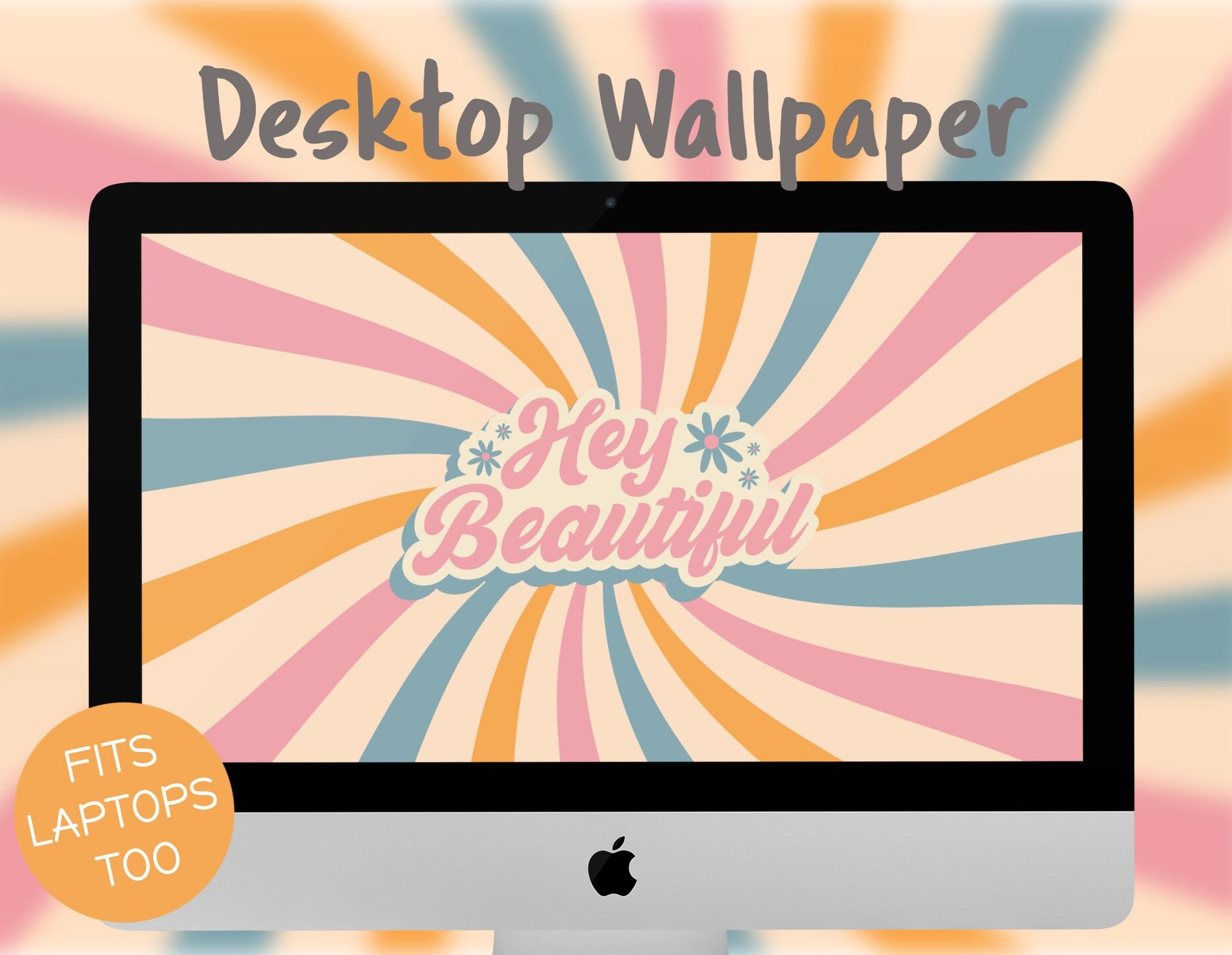 Retro aesthetic pc wallpaper - Etsy México, image size:1858x1440