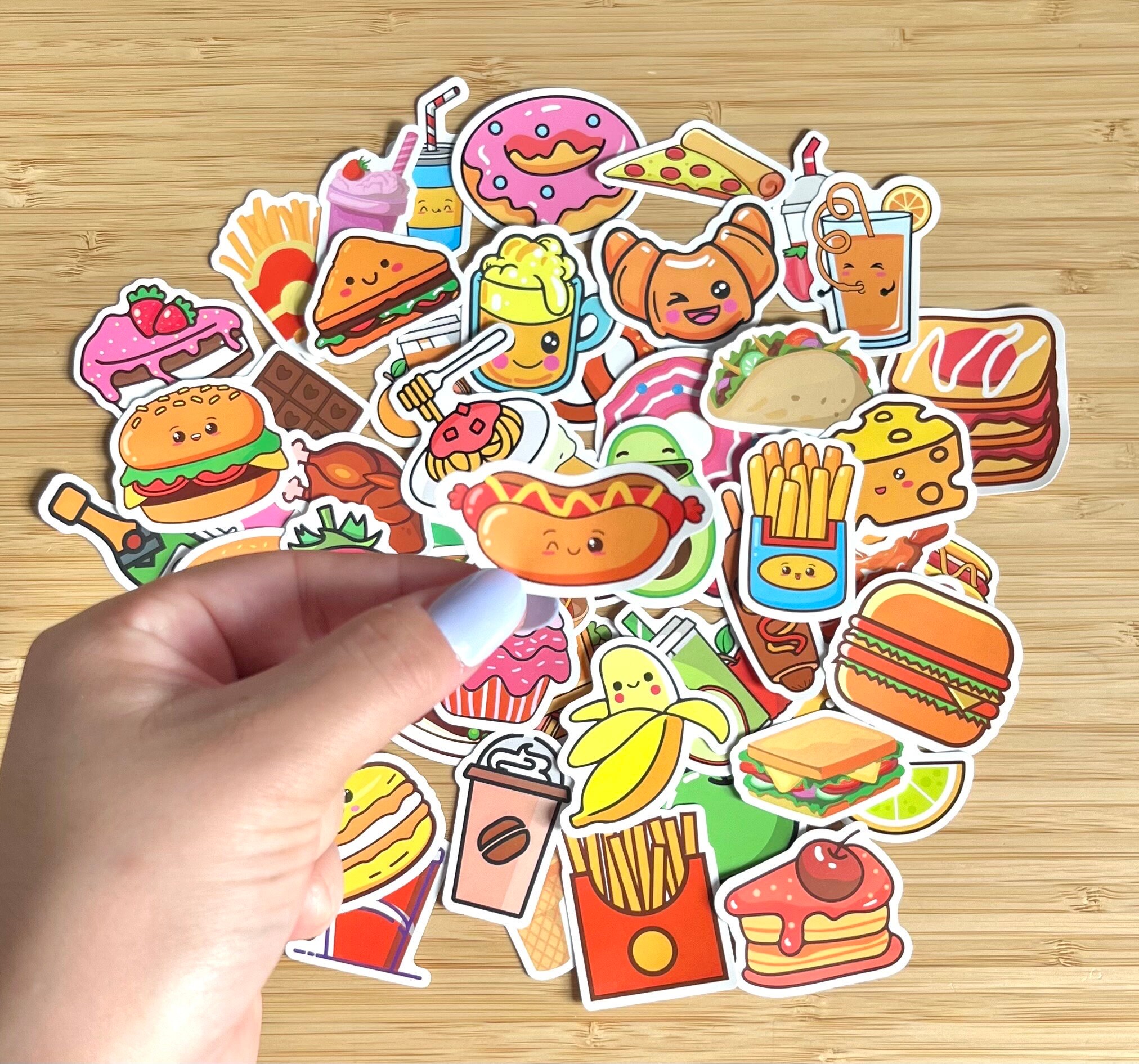 Fast Food Stickers Sticker for Sale by kawaiistudio