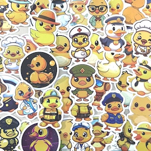 Stickerpakket grappige rubberen eend, traditie cruisende eend, mooie waterdichte vinylstickers, waterfles laptopbagage sticker Kindle grabbelton