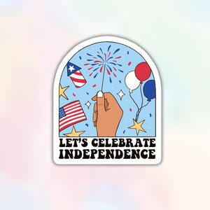 Sticker vinyle fête de l'indépendance, sticker patriotique américain, joli cadeau des Etats-Unis de feux d'artifice du 4 juillet, sticker Kindle imperméable pour ordinateur portable