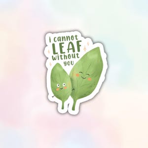 Ich kann nicht ohne Sie blättern, Kawaii Mutter Tage Geschenk, niedliches Wortspiel wasserdichter Aufkleber, Wasserflasche Laptop Kindle Journal Aufkleber, Aufkleber für sie