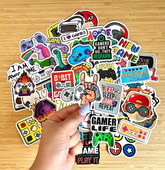 Video Game Sticker Pack, Waterproof Gamer Mystery Vinyl, Random