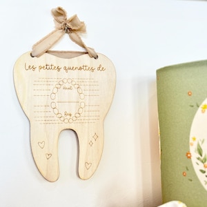 Carte à quenottes / idée cadeau / souvenirs enfant / la petite souris /boîte à quenottes