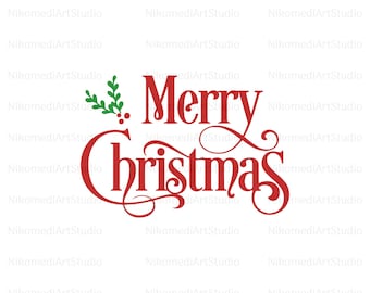 CHRISTMAS SVG, Merry Christmas Svg, Merry Christmas Png, Christmas Shirt Svg, Cut files for cricut, Silhouette, Digital Download
