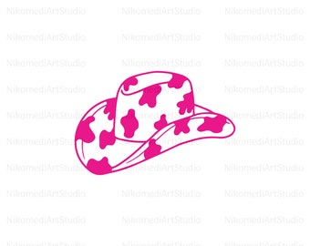 Cowgirl SVG, Cowgirl Hat Svg,  Cowgirl Hat Svg Cut File, Digital download, Instant Download, Png - Pdf - Ai - Jpeg