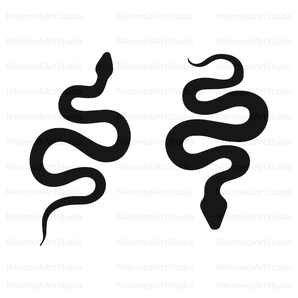 Snake SVG, Reptile SVG, Snake Silhouette SVG, Snake bundle svg, Instant Download, Digital Download, Png, Pdf, Ai, Jpeg