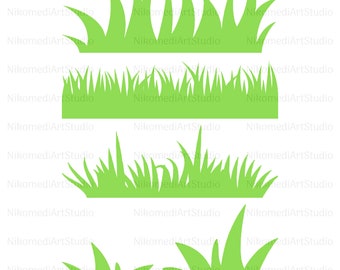 Grass - SVG PNG JPG Pdf Ai - Digital Cut File, Commercial Use, Instant Download, Grass Cut File, File for Cricut, Ready to Cut, Cutting File