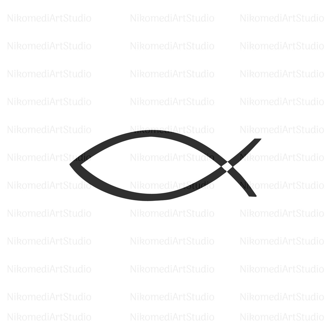 Christian Fish SVG, Jesus Fish Svg, God Fish Svg Vector Cut File for ...