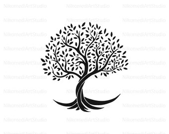 Tree of life Svg, Tree of life Clipart, Botanic Svg, Tree of life Svg cut files for Cricut, Digital Download • SVG • PNG • Jpeg • Pdf • Ai