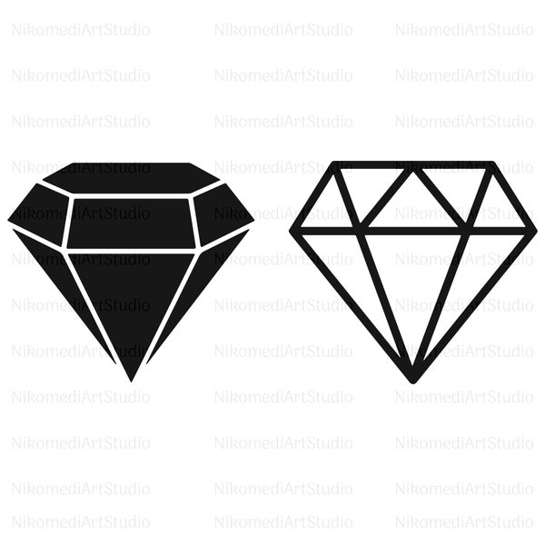 Diamond svg png ai jpg pdf, diamond outline, black diamond, diamond ring svg, engagement party svg, ring svg, diamond clip art cut file svg